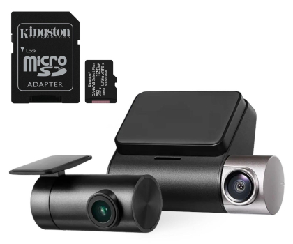 Kamera samochodowa 70mai Dash Cam A510 + kamera RC11 + karta 128GB 2.7K/WiFi/GPS
